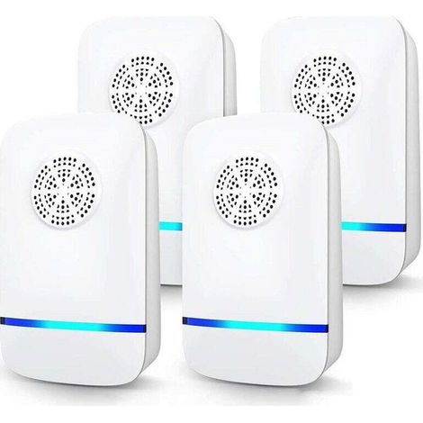 Répulsif Ultrasons 4 En 1 Anti Souris Rats Moustiques Cafards Araignées Appareil Électrique Portable Prise Intérieur (1/4)