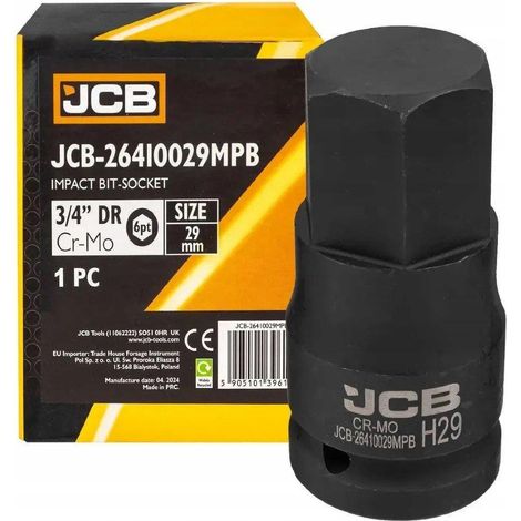 Punta per chiave a impulsi jcb 26410029mpb metallica 29 mm (1/3)
