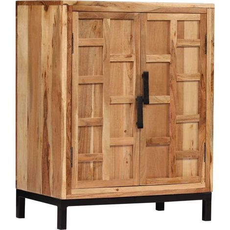 Aparador mueble consola mueble de almacenaje madera maciza de acacia 76 cm marrón 4402190