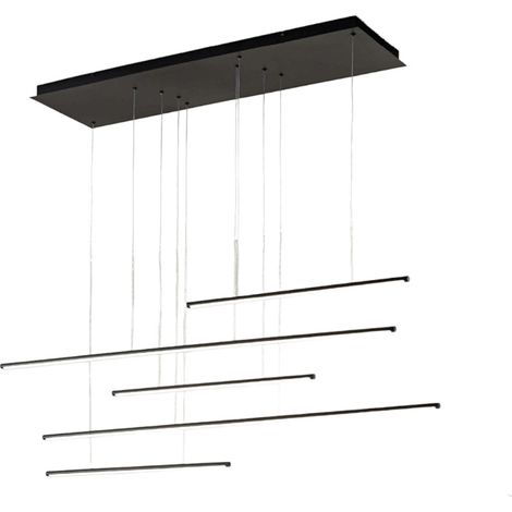 Lampadario a sospensione 38 watt lampada a led design minimal 3 colorazione di luce soggiorno open space (1/5)