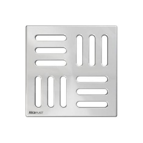 Grille pour siphon de sol 102x102 mm en acier inoxydable – Classe de charge K3 jusqu'à 300 kg – MPV004 (1/2)