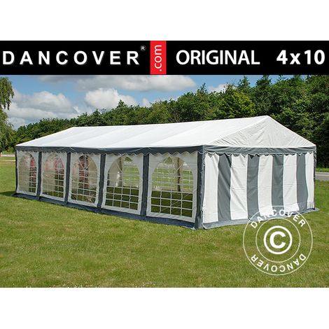 Partyzelt Pavillon Festzelt Dancover Original 4x10m PVC 900, (1/5)