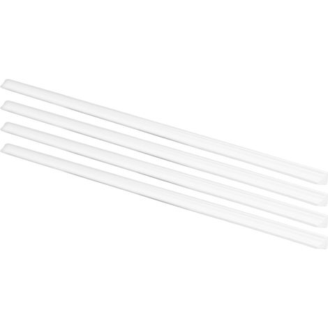 Lot de 4 plinthes décoratives en bouleau blanc, style angle droit, pour maison de poupée à l'échelle 1:12. (1/5)