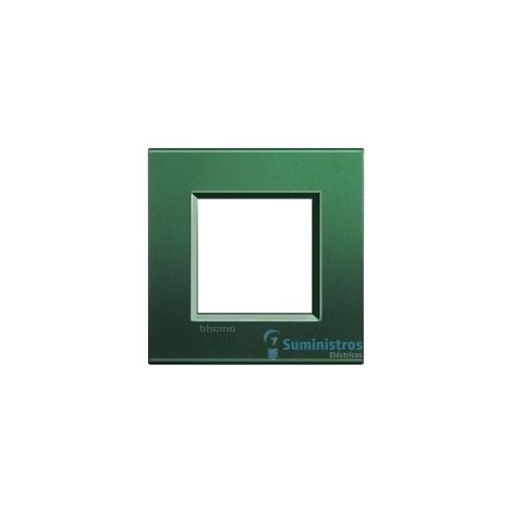 Placa cuadrada de 2 módulos Livinglight BTILNA4802PK