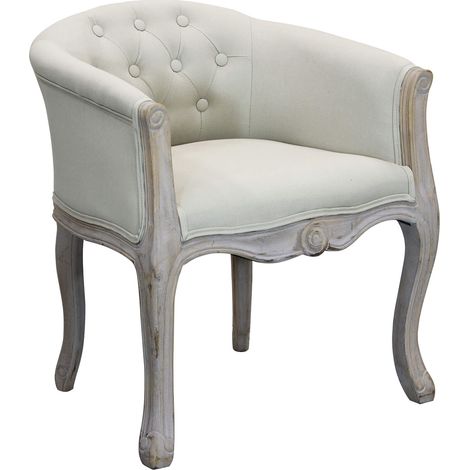 Poltrona da interno in legno e velluto con schienale e seduta imbottiti Art of Paris -  Lightpink