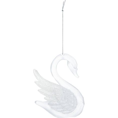 Decoración de árbol de cisne 10cm - Atmosphera créateur d'intérieur