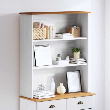 vidaXL Gabbia ASKIM Bianco 91 x 30 x 104 cm Legno di pino massello (1/5)