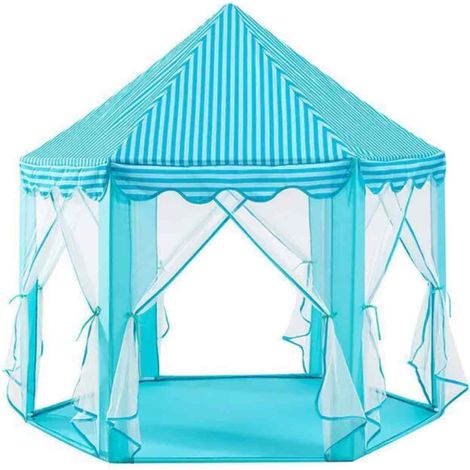 1 tente hexagonale en tulle, maison de jeux pour enfants de 4 à 6 ans, château de princesse, décoration chambre bébé (1/5)