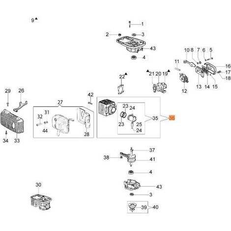 KOMPLETTER ZYLINDER ORIGINAL EMAK 375200154