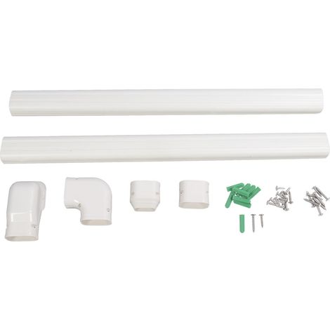 Gaine décorative imprimable PVC Line Set 410 pour climatiseurs split et centraux, tube de protection ajustable. (1/5)