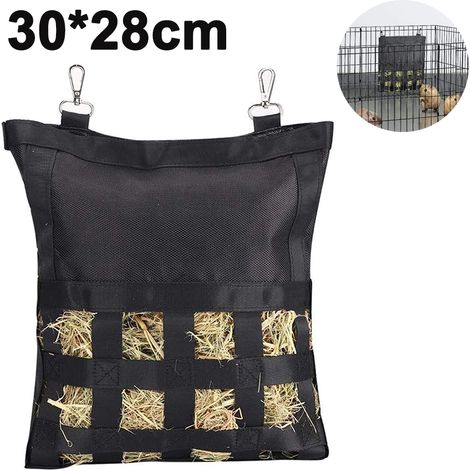 Sac d'alimentation en foin pour cochons d'Inde, lapins, petits animaux, suspendu, pour chinchillas, hamsters, stockage du foin
