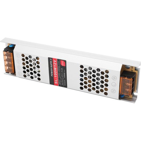 Alimentation à découpage ultra-mince 100 W pour bande LED 12 V 8,5 A (1/5)