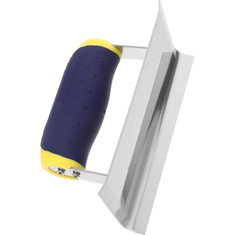 Truelle Plâtre D’angle pour Acier Inoxydable de Plaques Forme Courbée Ergonomique, Finition Précise des Bords et Coins, Usage Maçonnerie et Montage (1/5)