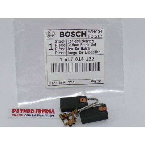 Bosch – Balais de charbon 1617014122 pour modèles GBH et GSH – Durabilité optimale – Compatibilité parfaite – Matériaux de haute qualité