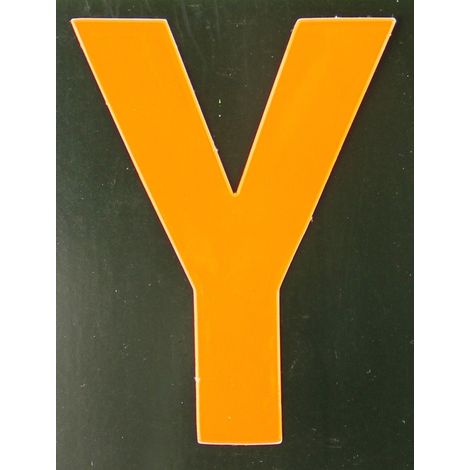 Conacord Reflektierender Klebebuchstabe Y orange Y Klebebuchstaben & Zahlen (1/2)