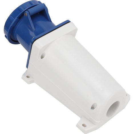 Offene Industriesteckdose IP67, 3-polig, PP, Messing, blau, wasserdicht, 220–380 V (1/5)