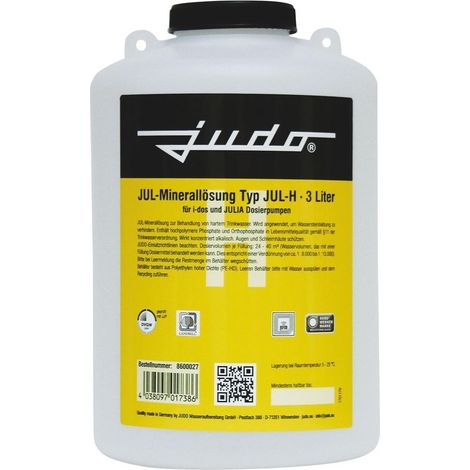 JUDO JUL-H 3 Liter JUDO Minerallösung Dosierflüssigkeit 8600027