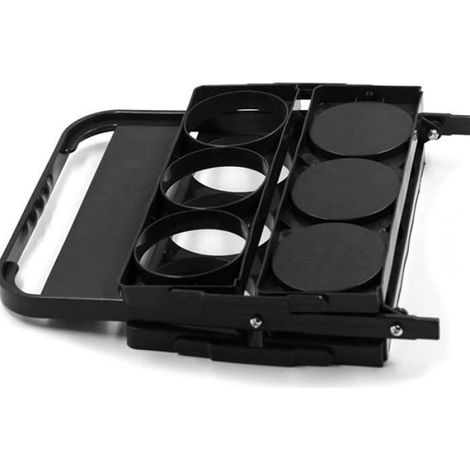 Casier À Bière - Casier À Bouteilles - Pliable Portable 6 Unités - 27 x 31,5 x 10,5 cm - PP Noir (1/4)