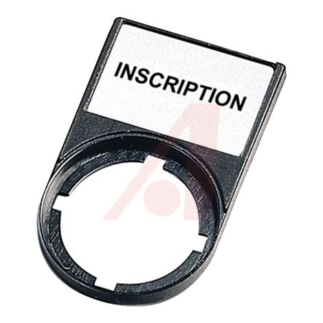 Porte-étiquette de marquage avec insert Eaton, à utiliser avec Boutons-poussoirs et indicateurs lumineux modulaires ( Prix pour 1 )