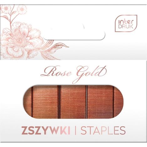 24/6 Graffette 1000 pezzi Oro Rosa