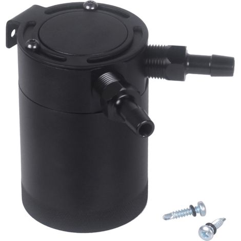 Tanque de recuperación de aceite de aluminio con dos conexiones, separador de aire/aceite y deflectores. (1/5)