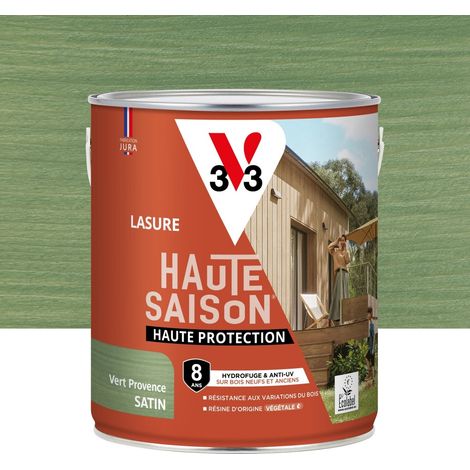 V33 Lasure V33 Haute saison 8 ans vert provence satiné 2.5 l