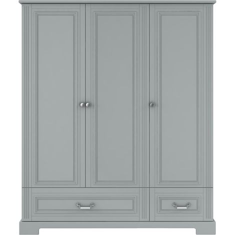 Armoire enfant 150,5 x 51 x 180 cm 3 portes avec tiroir – INES (1/5)