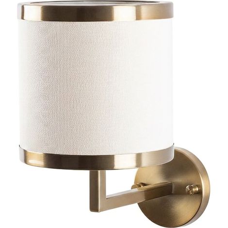 Wandleuchte Ferriere, Fassung E27 max 40W, Innenbereich, Gestellfarbe Gold, Beige