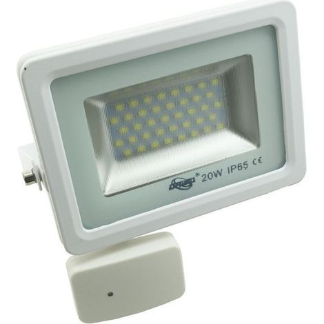TrAdE Shop Traesio - Faro Faretto Fari Led Ip65 Con Sensore Movimento Crepuscolare 10w 20 W 30 50 100 -  20 Watt