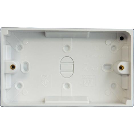 Dencon 8908NB Pattress Box 2-Gang 25mm DCN8908NB