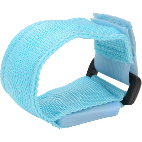 Bracelet LED course extérieur réglable clignotant bras bande lumineux cyclisme bleu (1/5)
