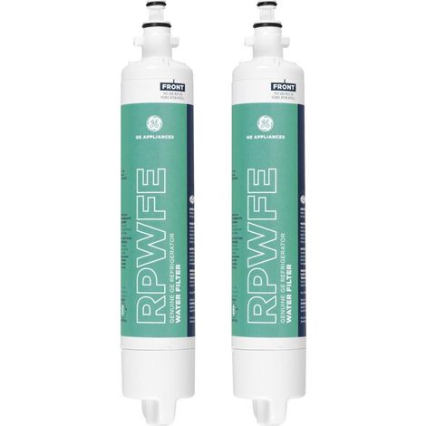 RPWFE 2er-Pack Kühlschrank-Wasserfilter – Reduziert Blei, Chlor und 50 weitere Verunreinigungen, einfache Installation, hält 6 Monate