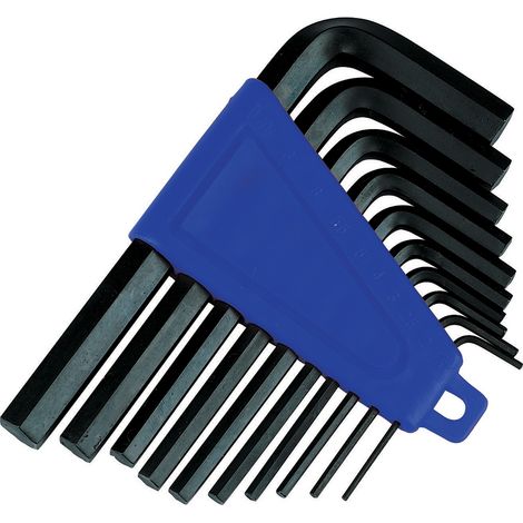 Silverline - Clés Hexagonales, 10 Pcs - 1/16'' - 3/8'' (1/4)