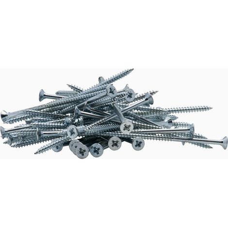 Vis à bois tête fraisée PZ zinguée Viswood filet partiel 6x100 mm (x50 vis)