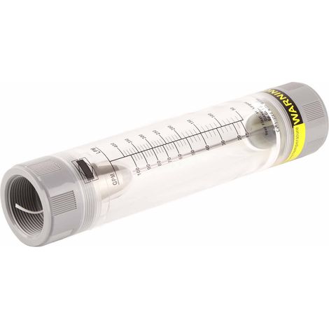 LZM-40G Durchflussmesser aus Acrylglas (Plexiglas) mit Innengewinde G1-1/2" oder BSP, 10-100 GPM (1/5)