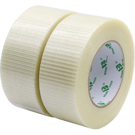 Jiajia AI, Transparent Bi Directional Filament Ruban Adhésif Ruban d'emballage pour jardin, terrasse et extéri (1/5)