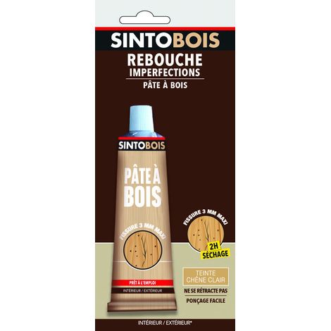 Sintobois rebouche imperfections ls tube 80 g chêne clair