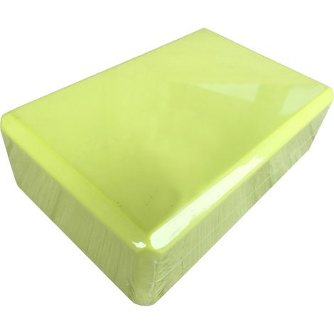 Bloc de mousse EVA pour l'entraînement de gymnastique, le sport, le yoga et le fitness (jaune) (1/2)
