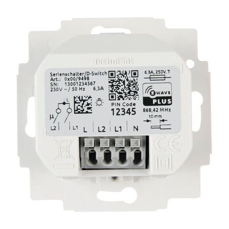 [NEUWERTIG] B-Ware TechniSat Serienschalter Schalter Switch ZWave Duro 2000 SI Smart Home (1/2)