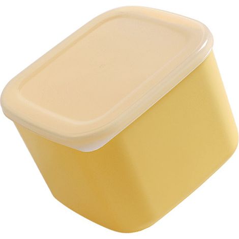 Récipient à fromage en tranches, boîte de rangement en plastique transparent pour réfrigérateur, support hermétique avec couvercle L. (1/5)