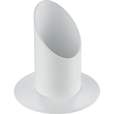 Rayher 2514102 Portacandele Bianco Opaco Metallo, Diametro 40 Mm, Candele Battesimo Comunione Cresima Matrimonio (1/3)