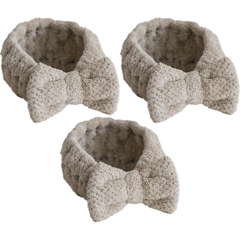 Bandana Cheveux - Bandeau Microfibre Élastique pour Maquillage Bain Spa Yoga - 3 Pièces (1/5)