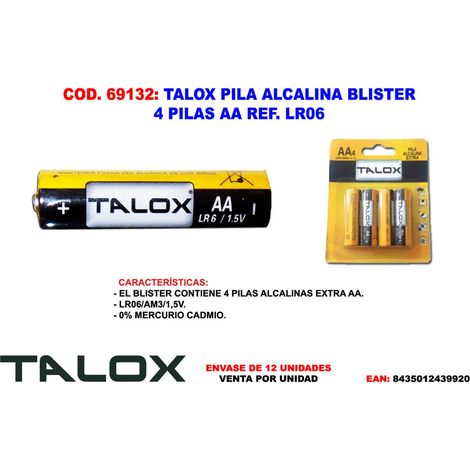 TALOX Alkalibatterie Blister 4 AA LR06