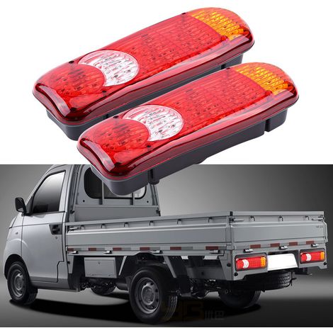 2 pièces de feux arrière LED 12V 46 LED pour voiture, camion, fourgon, feu de freinage, indicateur (1/5)