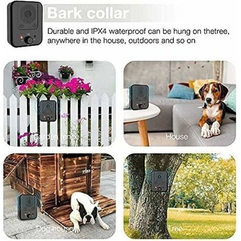 Anti-Bell-Hund, Ultraschall-Anti-Bell-Gerät, automatisches Anti-Bell-Hunde-Ultraschallgerät, wasserdicht für kleine und große Hunde (1/2)