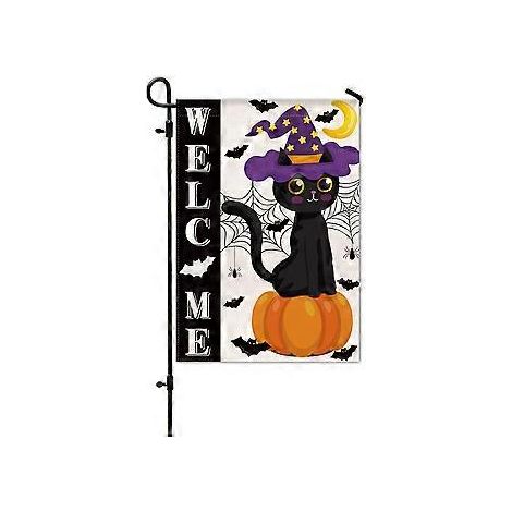 Neue Halloween-Gartenflagge, Hof-Kürbisflagge, Veranda-Layout, Horror-Atmosphäre-Dekorationsflagge (HYQ5-2)
