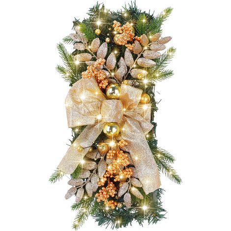 GARRYFIZH couronnes de décorations de Noël (1/4)