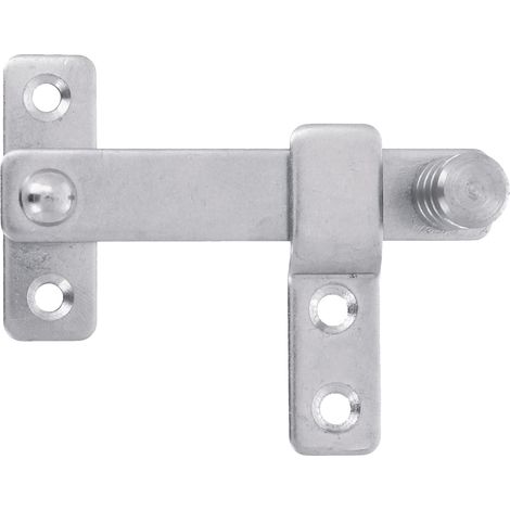Levier De Volet pour Portes, Fenêtres et Volets 80 X 46 mm Crochet Pour Portes, Fenêtres et Volets Serrure Intérieure et Extérieure Acier Inoxydable 18/8 Plaqué Argent Brillant (1/4)