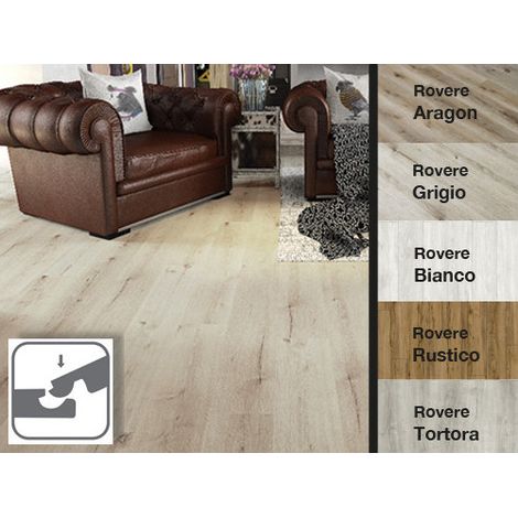 Pavimento vinilico SPC rovere grigio 179×1220 mm – 5 mm spessore, confezione 2,184 mq