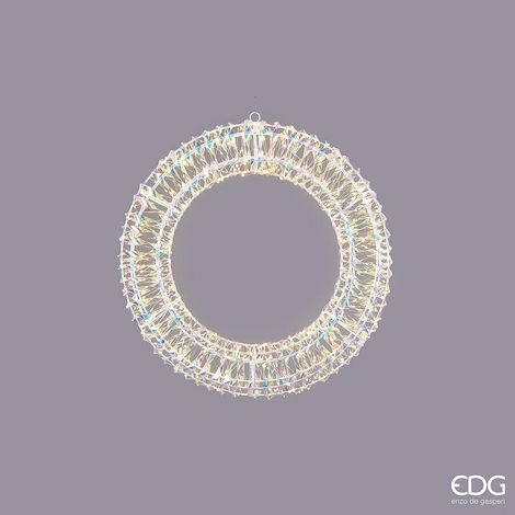 EDG Enzo De Gasperi Corona Natale Led Stripes 600 MicroLed D 50 Cm Ip 44 Natural